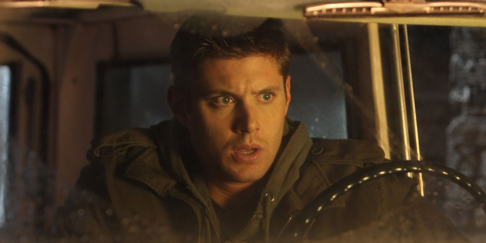Jensen Ackles in a car in My Bloody Valentine