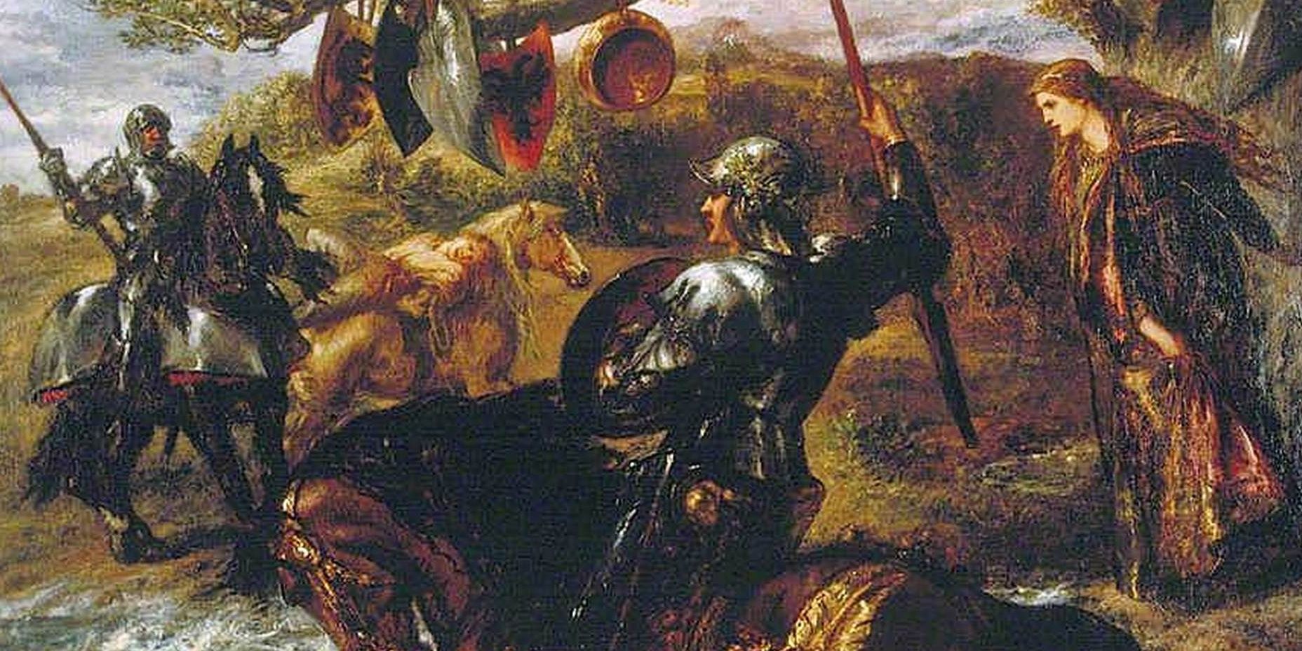 Sir John Gilbert's painting, Lancelot du Lac