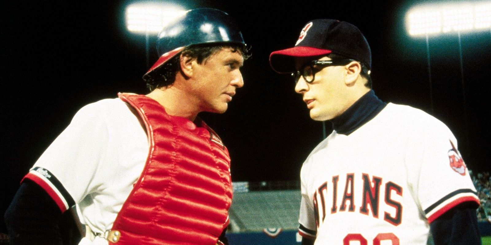 Jake Taylor and Rick Vaughn talk in Major League