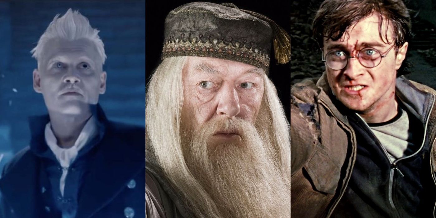 most powerful wizards in Harry Potter split image