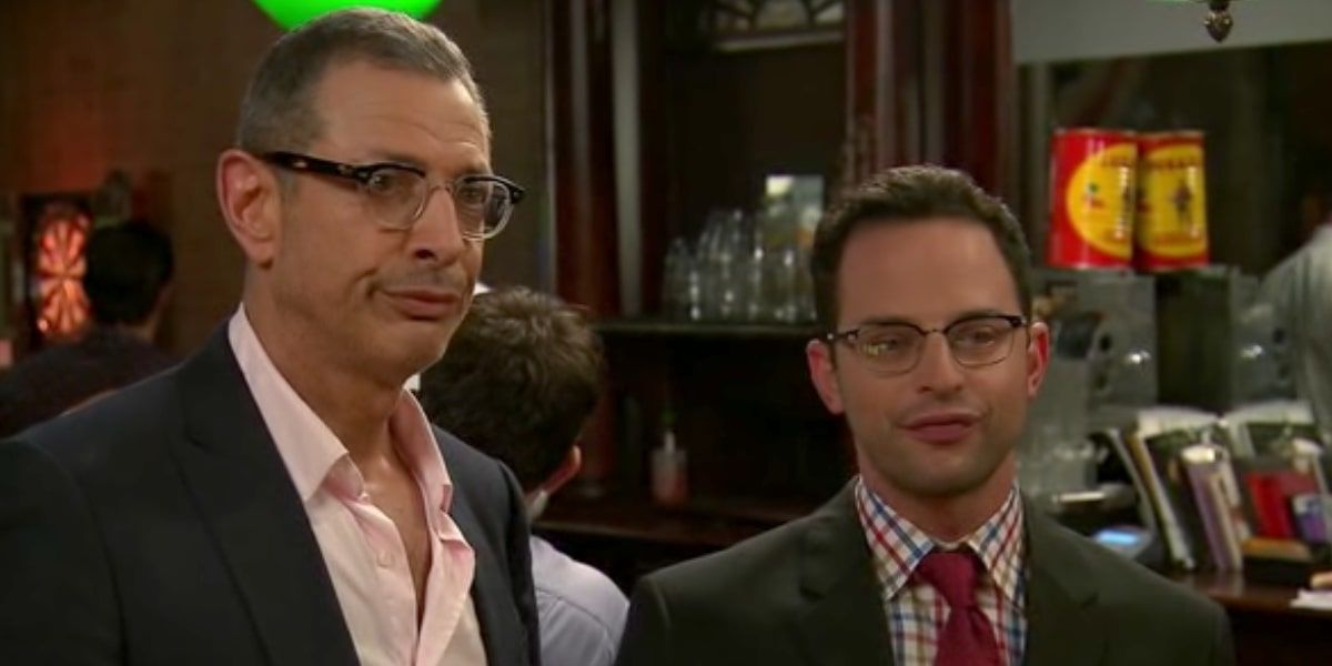 Nick Kroll and Jeff Goldblum in The League