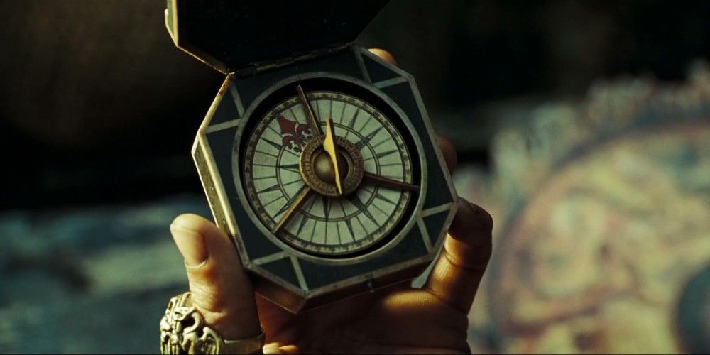 Jack Sparrow's compass from the Pirates-of-the-Caribbean franchise