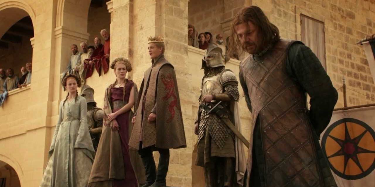 Joffrey orders Ned Stark's death in GOT