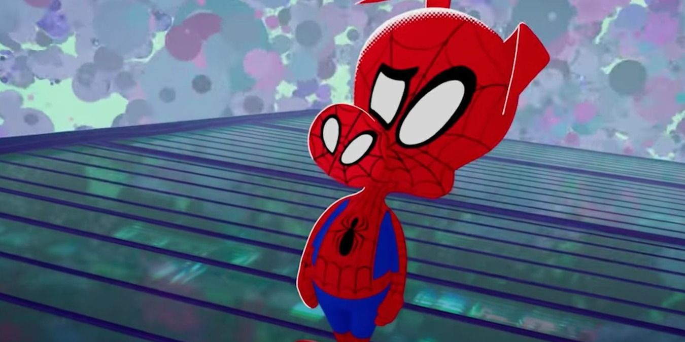 Spider-Ham looks confused in Into The Spider-Verse