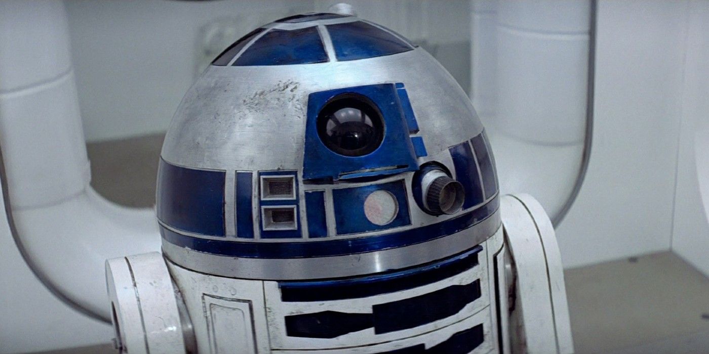 R2-D2 on board a Rebel ship in Star Wars