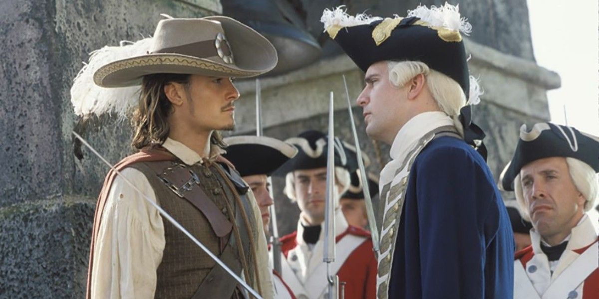 Will Turner and James Norrington in Pirates of the Caribbean