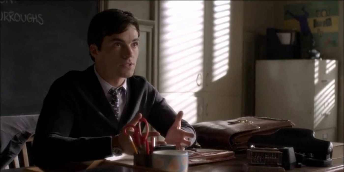 pll ezra at school