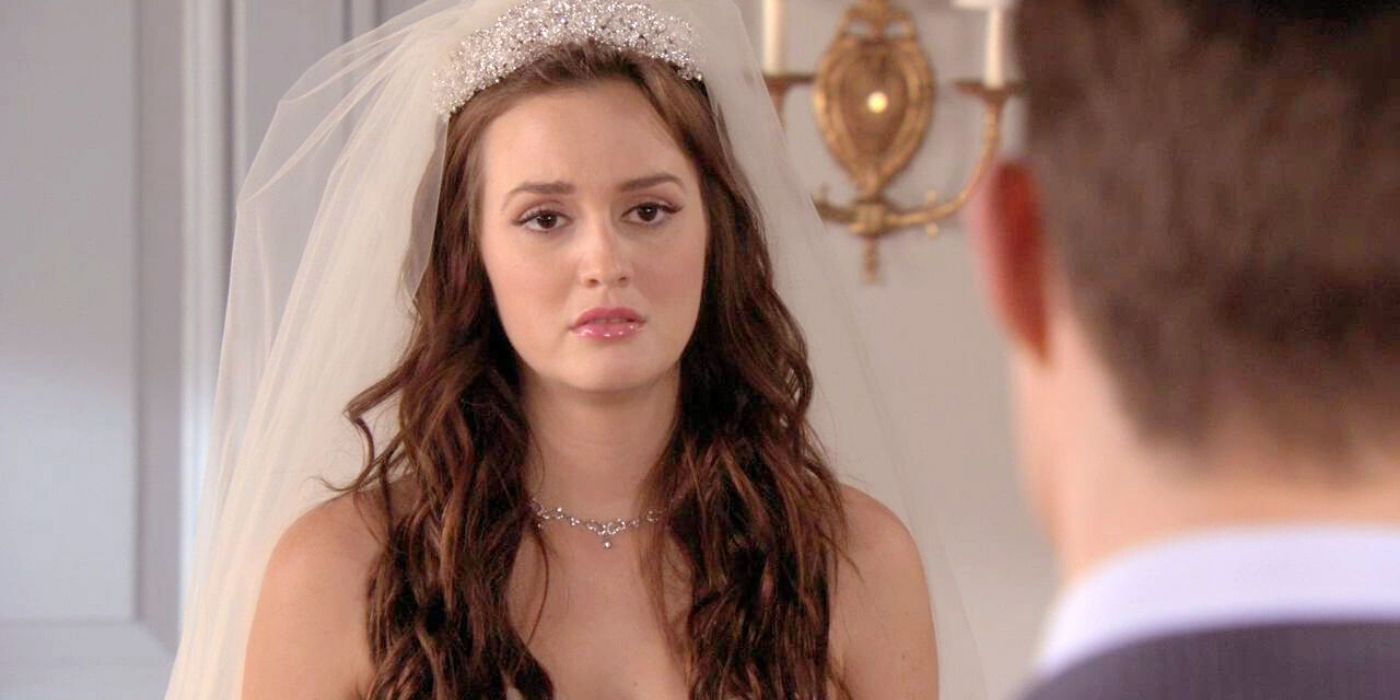 Blair in a wedding dress on Gossip Girl