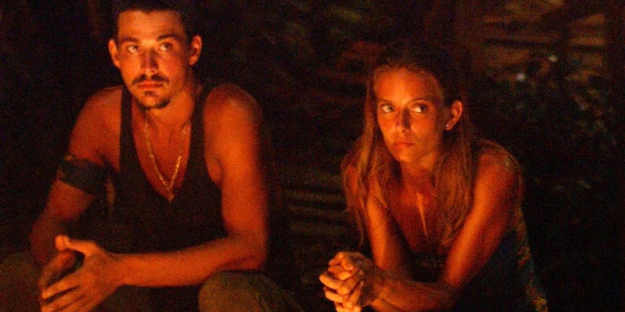 Rob &amp; Amber at the final tribal council of Survivor: All-Stars