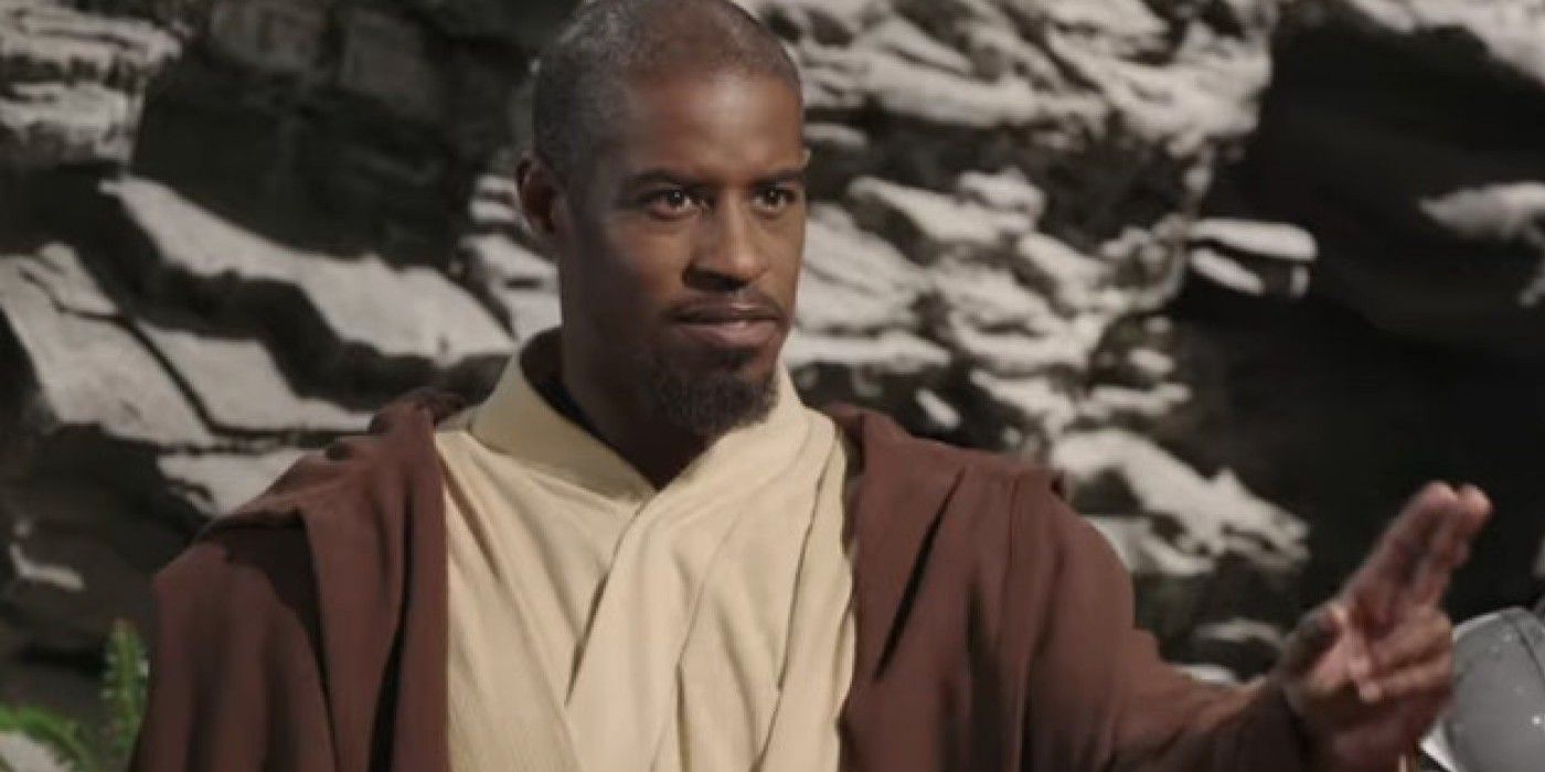 Ahmed Best in Jedi Temple Challenge