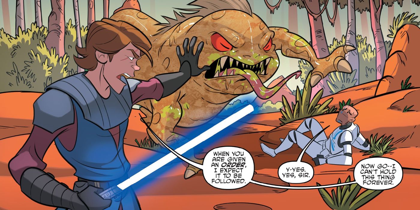 Anakin Saves Rex in Battle Tales Comic
