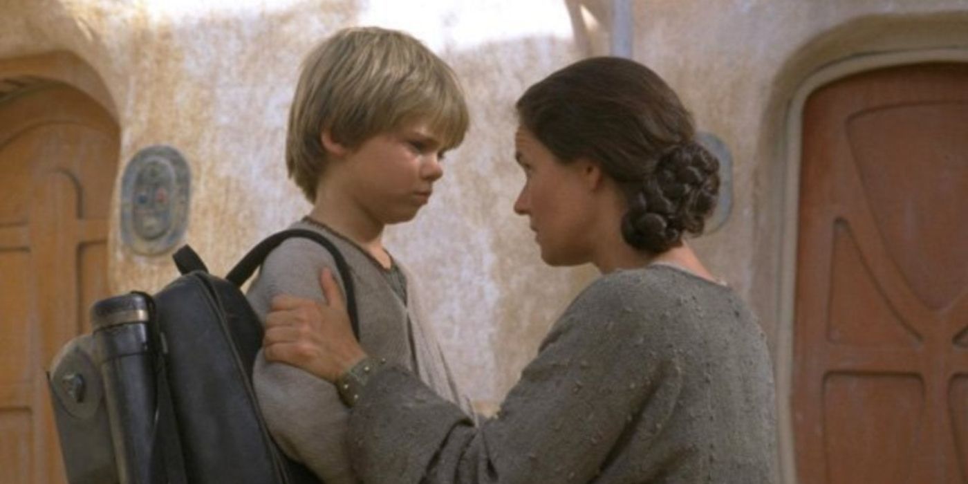 Anakin Skywalker and Shmi.