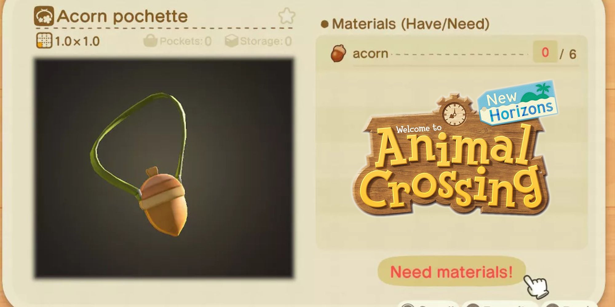 Animal Crossing New Horizons Acorns