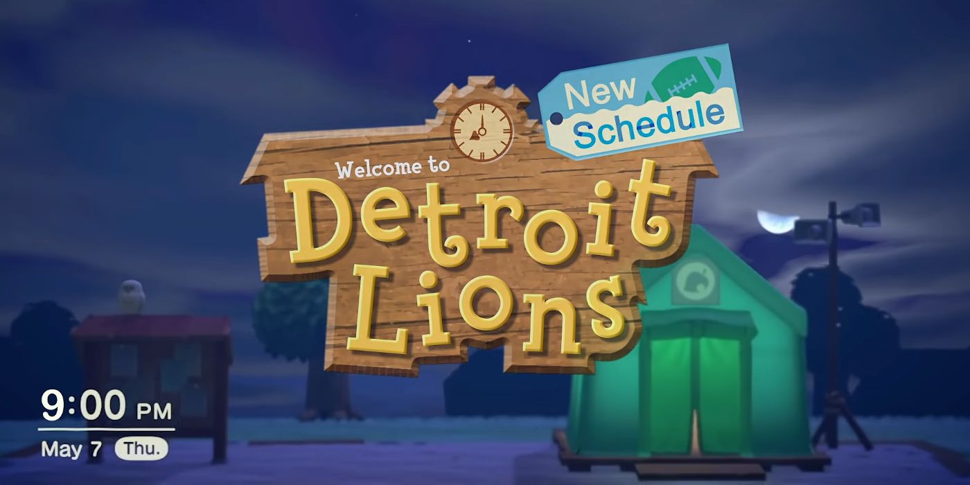 Animal Crossing New Horizons Detroit Lions