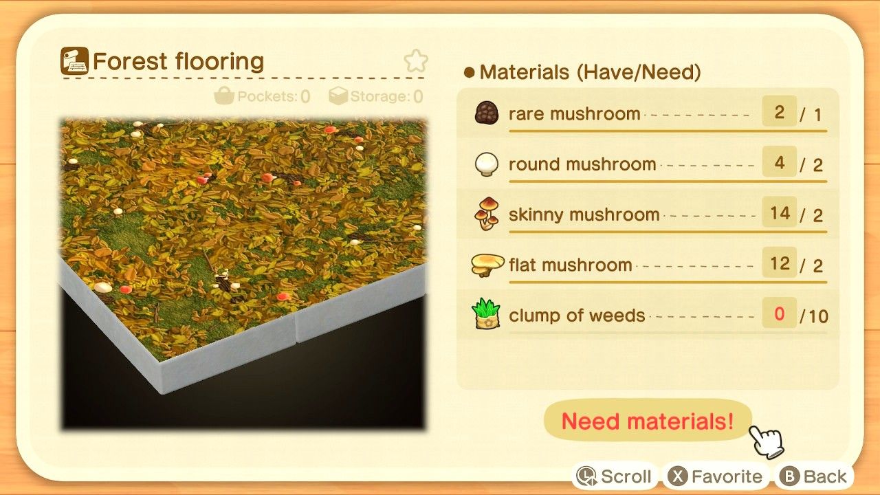 Animal Crossing New Horizons Seasonal Mushrooms Guide
