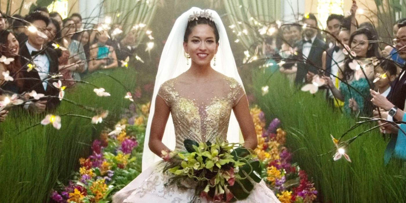 Araminta Lee in her wedding dress