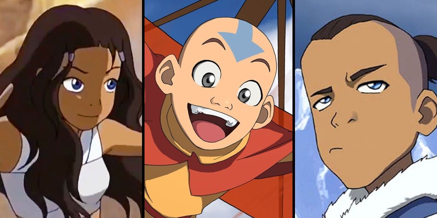 Avatar The Last Airbender Katara, Aang, and Sokka