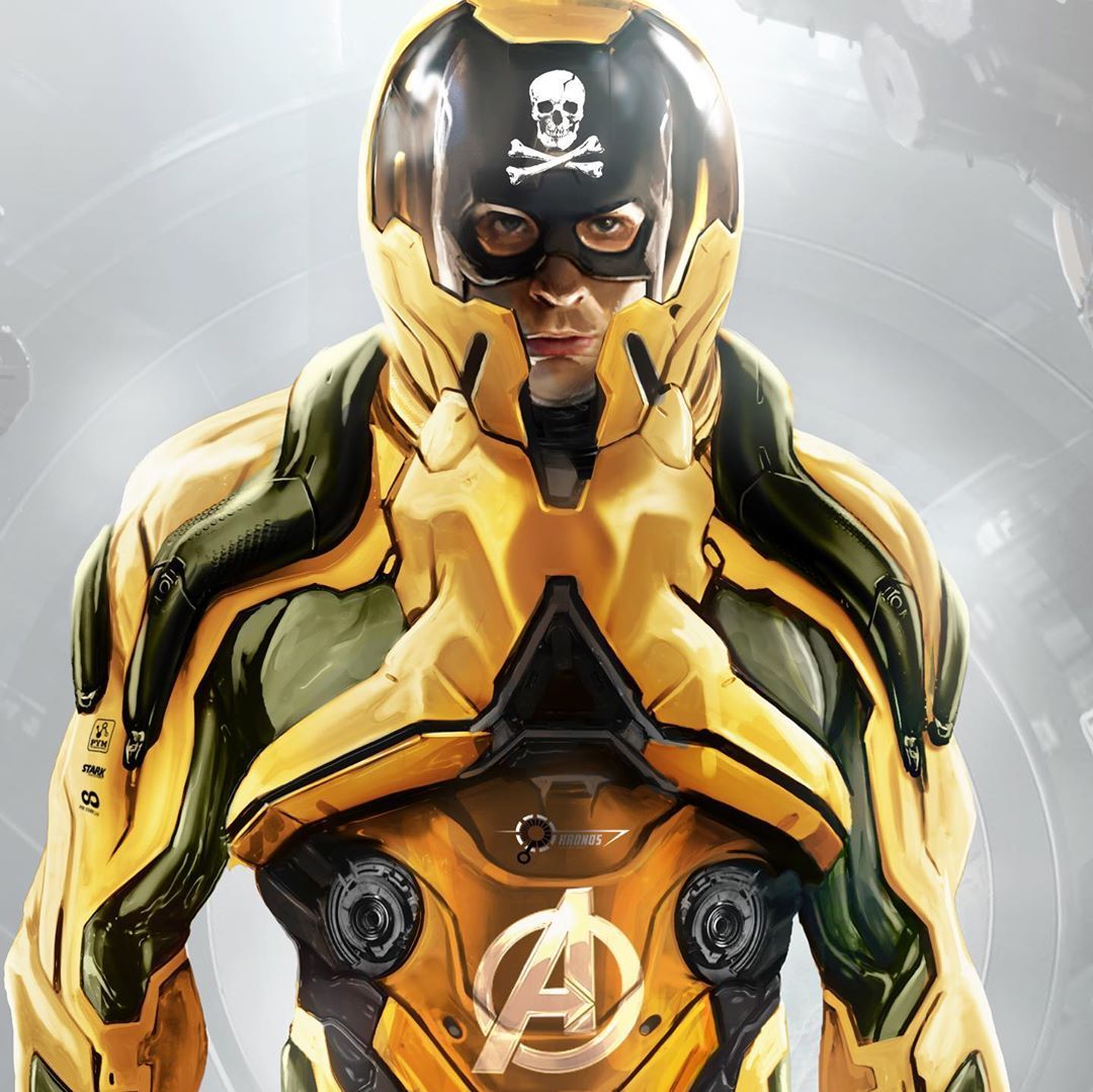 Avengers Endgame Time Travel Suit Concept Art close up by Aleksi Briclot