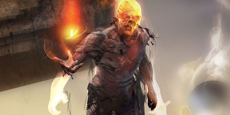 Avengers Infinity War Fiery Red Skull Concept Art