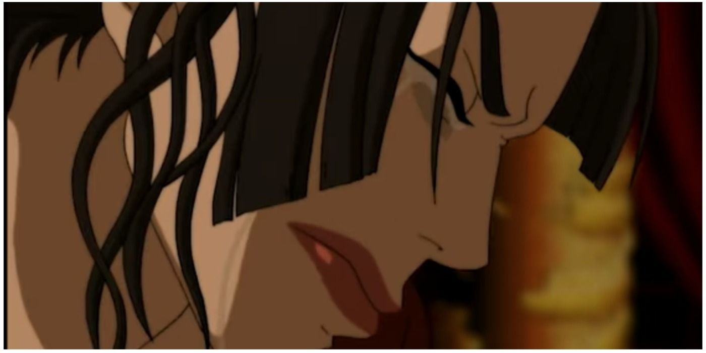Close-up of Azula about to cry.