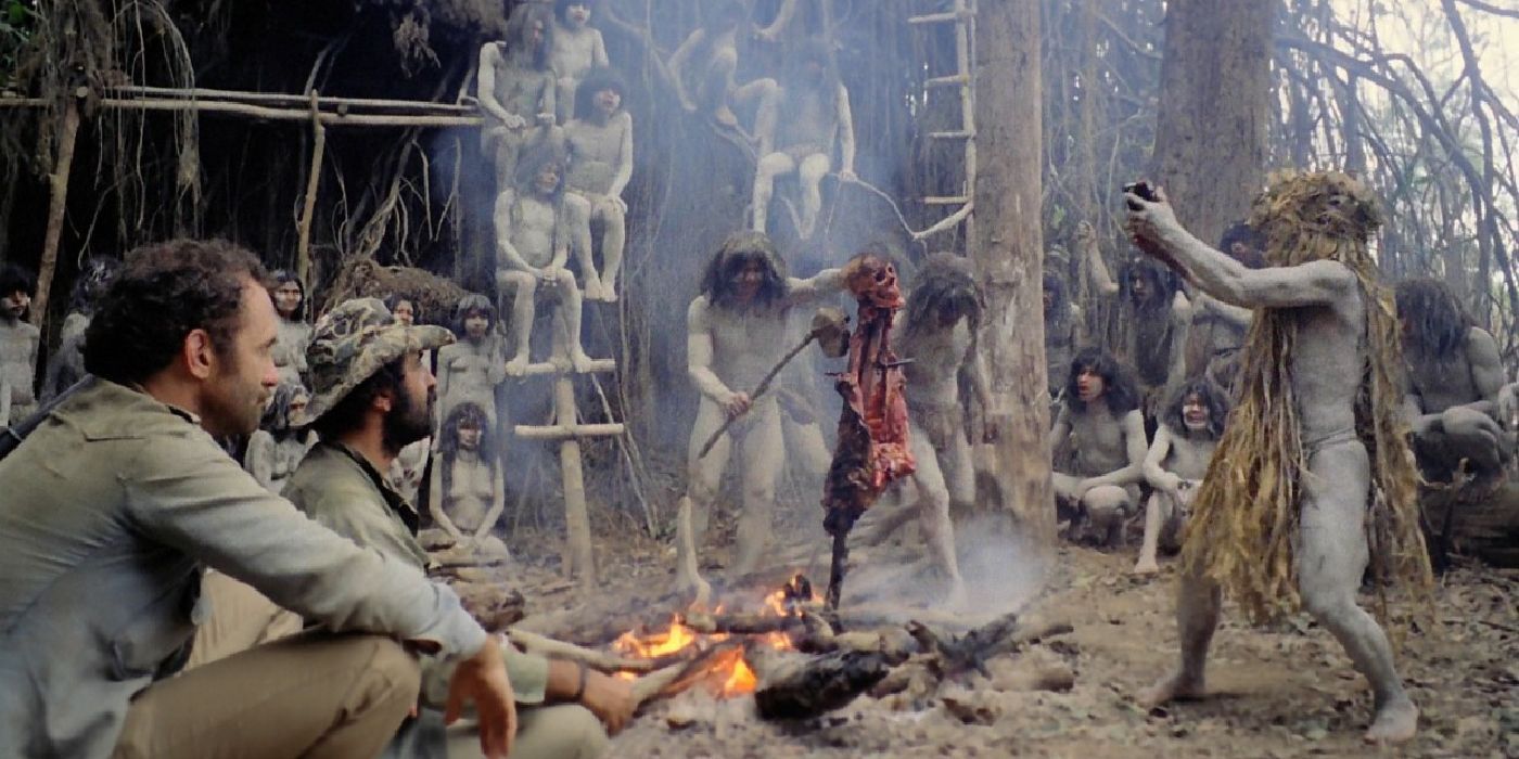 Banned Films Cannibal Holocaust Campfire Scene