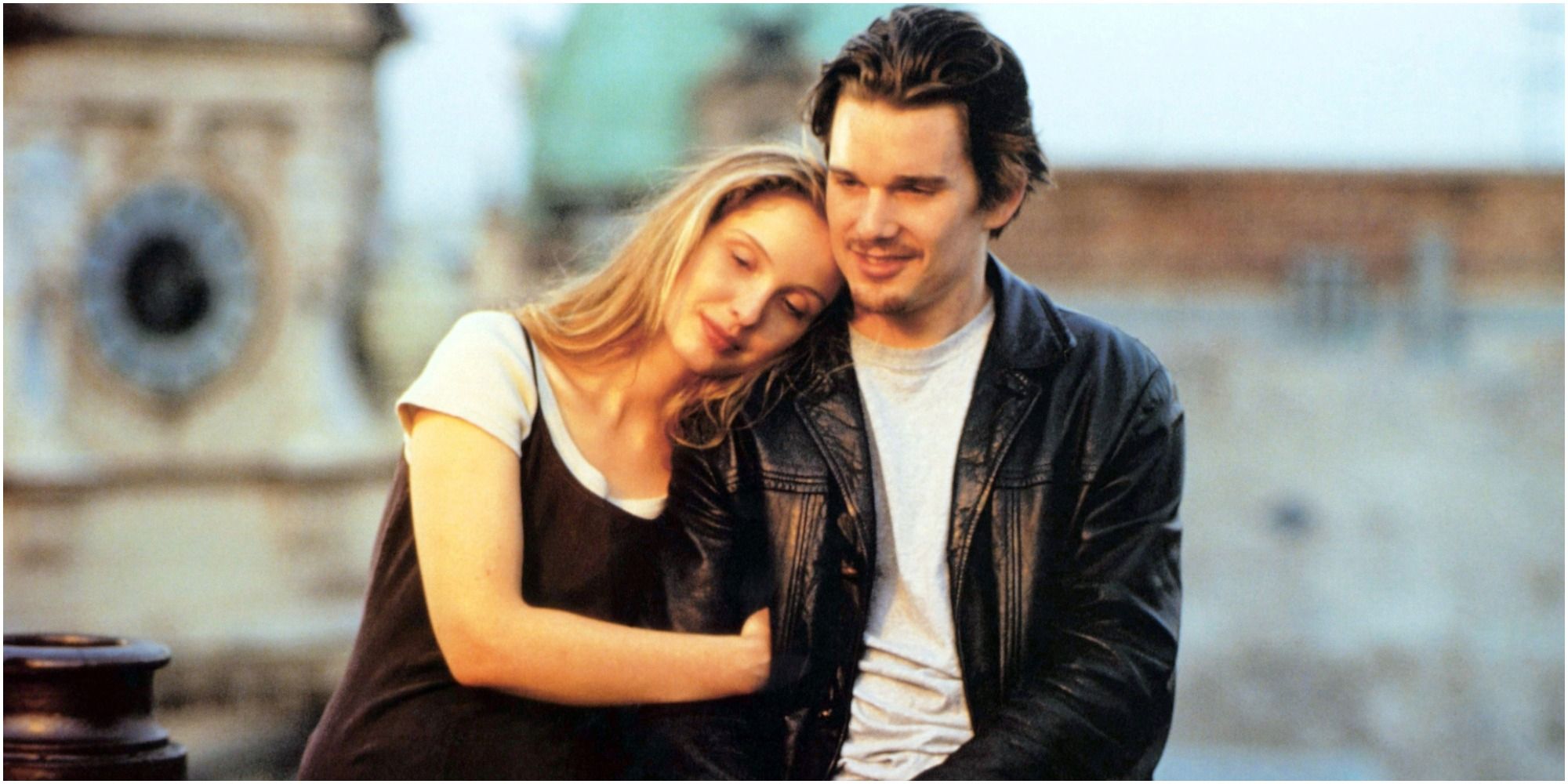 ethan hawke and julie delpy in before sunrise