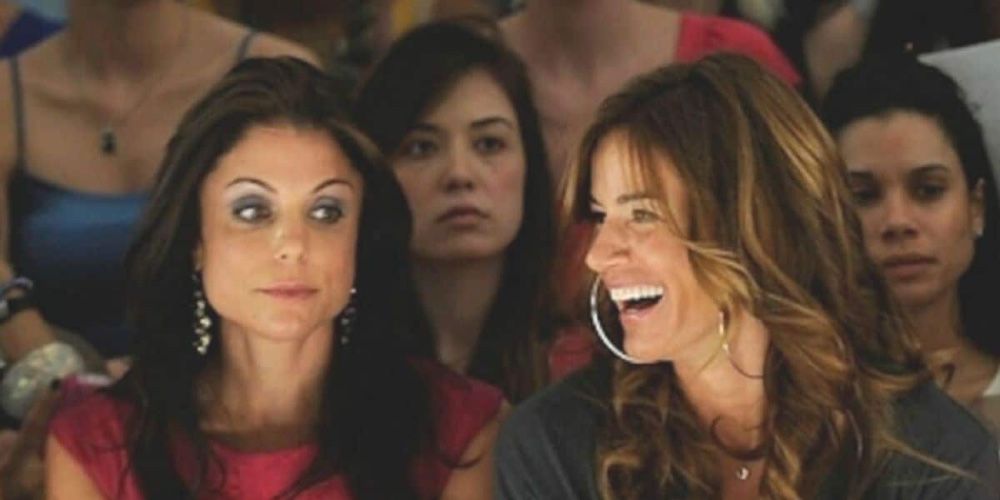 Bethenny and Kelly at a fashion show on RHONY