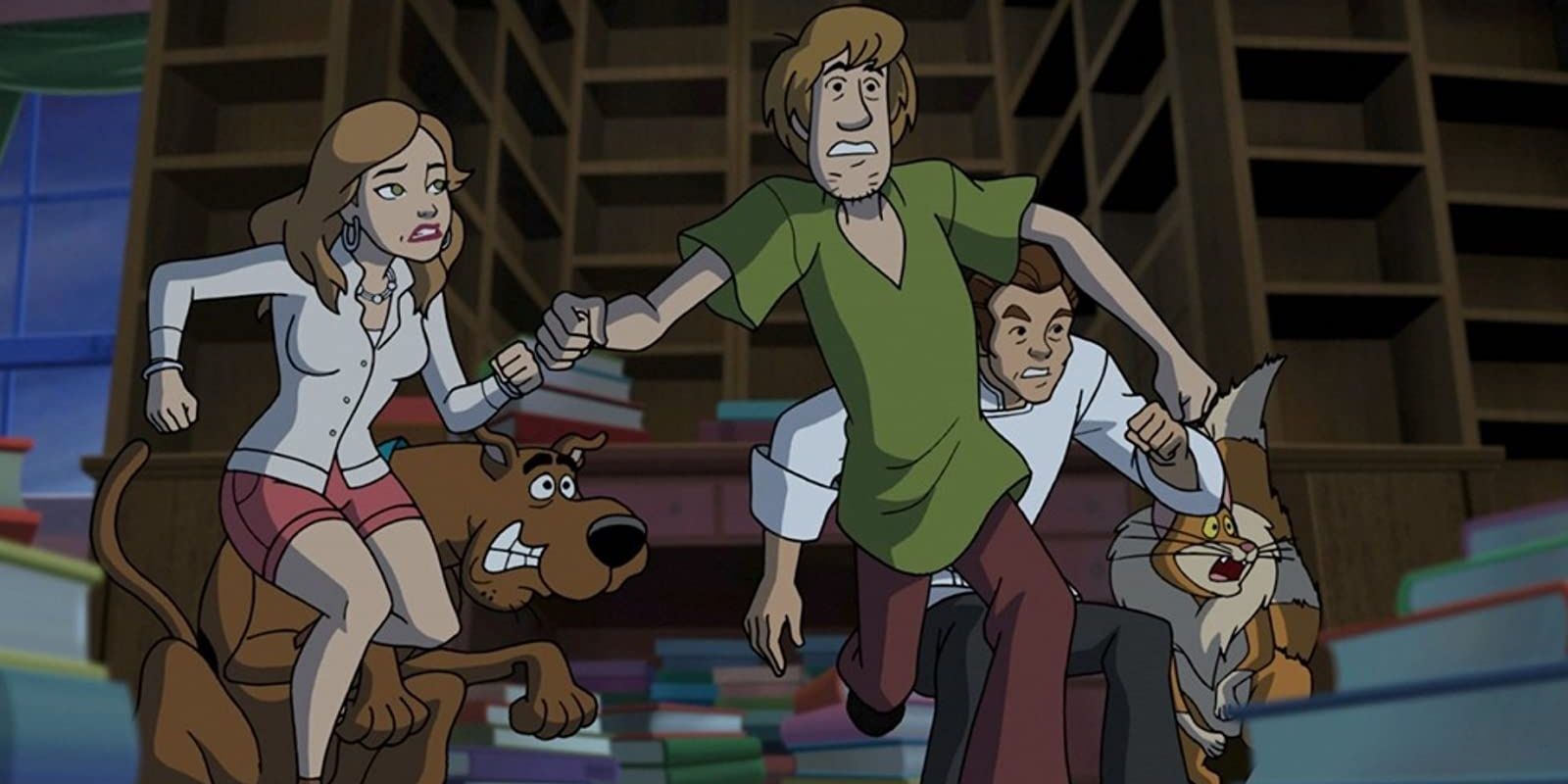 Scooby and Shaggy with Bobby Flay in a crossover