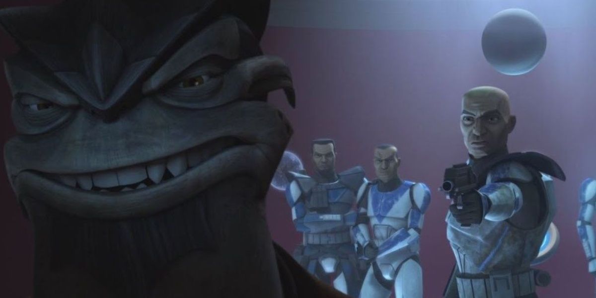 Captain Rex sentences Pong Krell to execution before Dogma kills him instead in Star Wars The Clone Wars