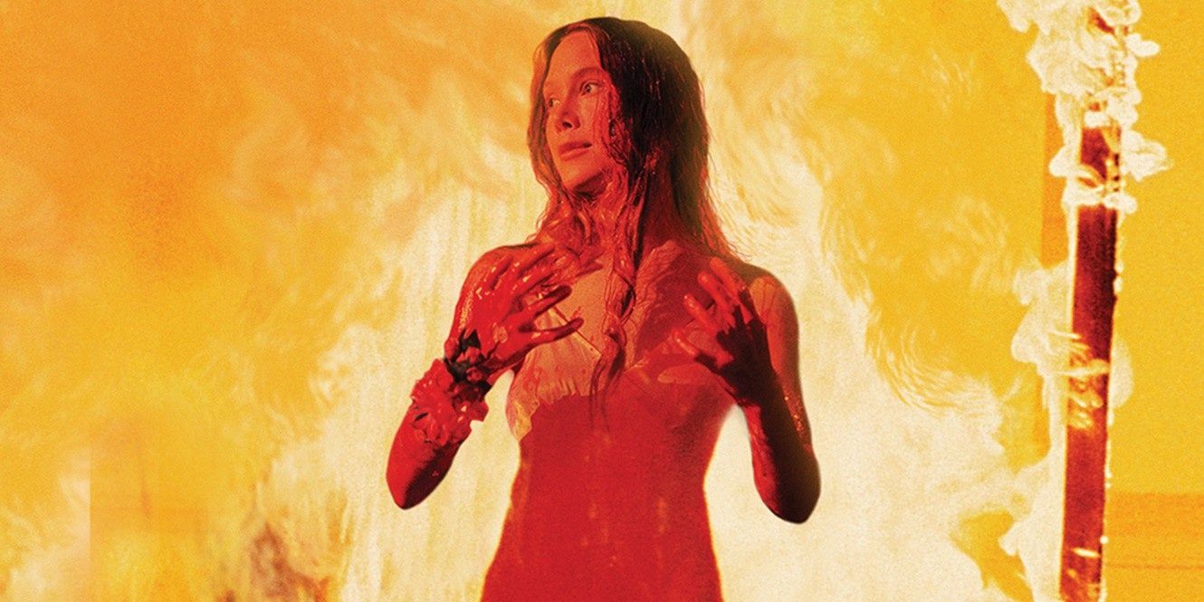 Uma imagem promocional do filme Carrie de 1976.