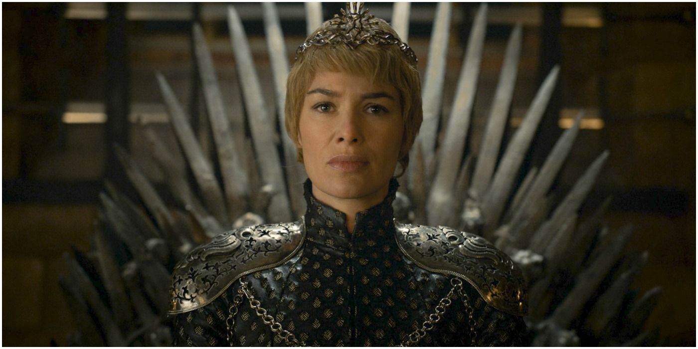 Cersei Lannister on the Iron Throne of Game Of Thrones