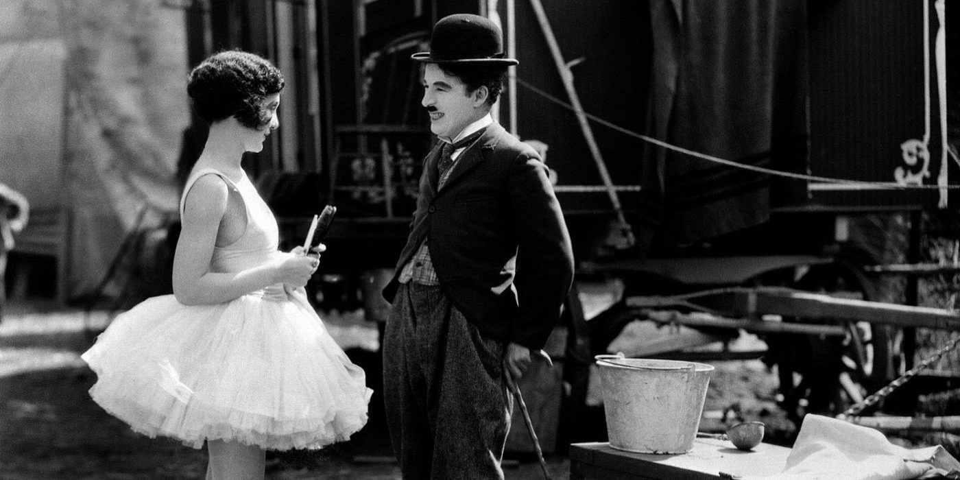 The Tramp talks to a young woman in The Circus 