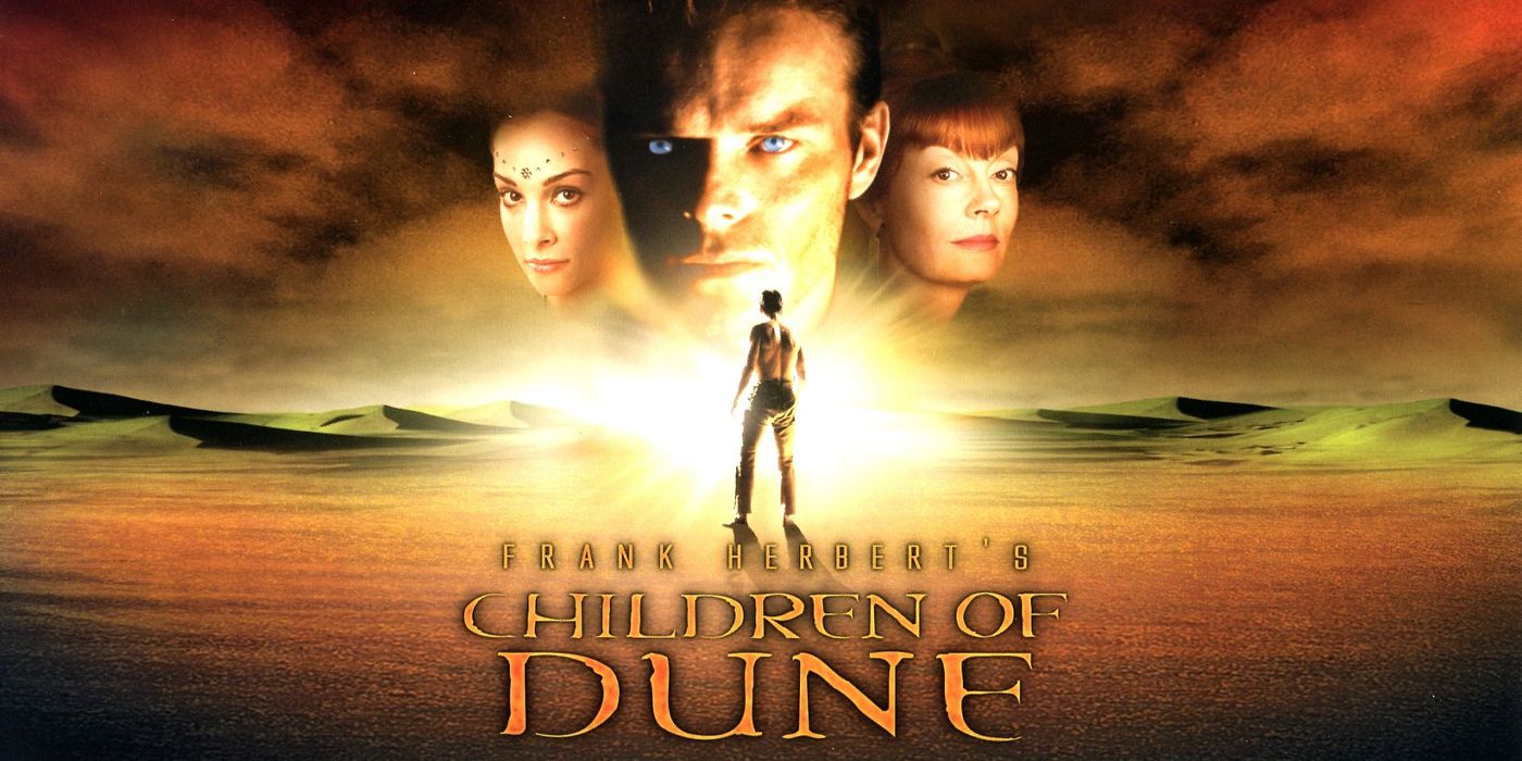 A poster for the 2004 SyFy movie Children Of Dune