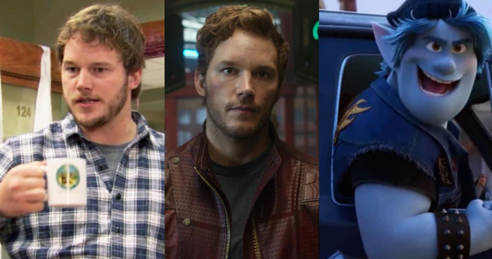 Chris Pratt Characters In Parks And Recreation MCU And Onward