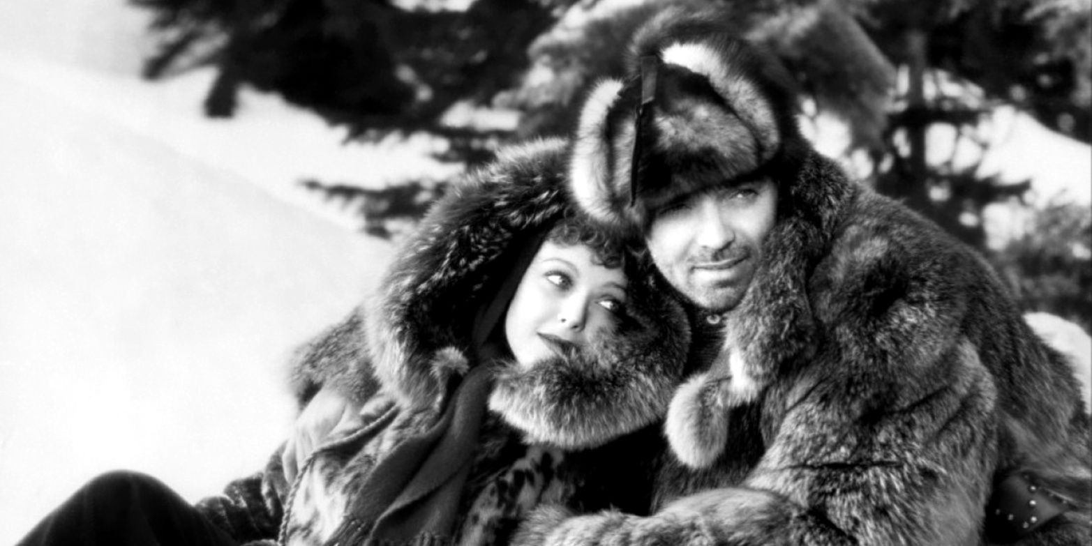 Clarke Gable holding Loretta Young in the freezing cold in Call Of The Wild