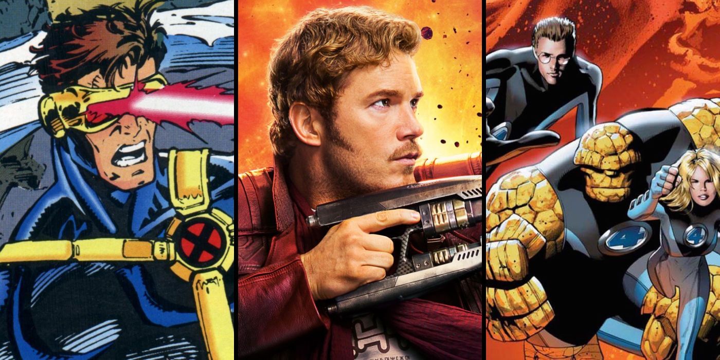 Cyclops, Star-Lord, and Fantastic Four
