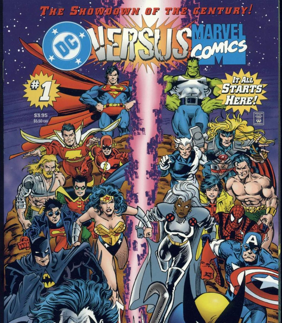 DC Versus Marvel Cover Vertical