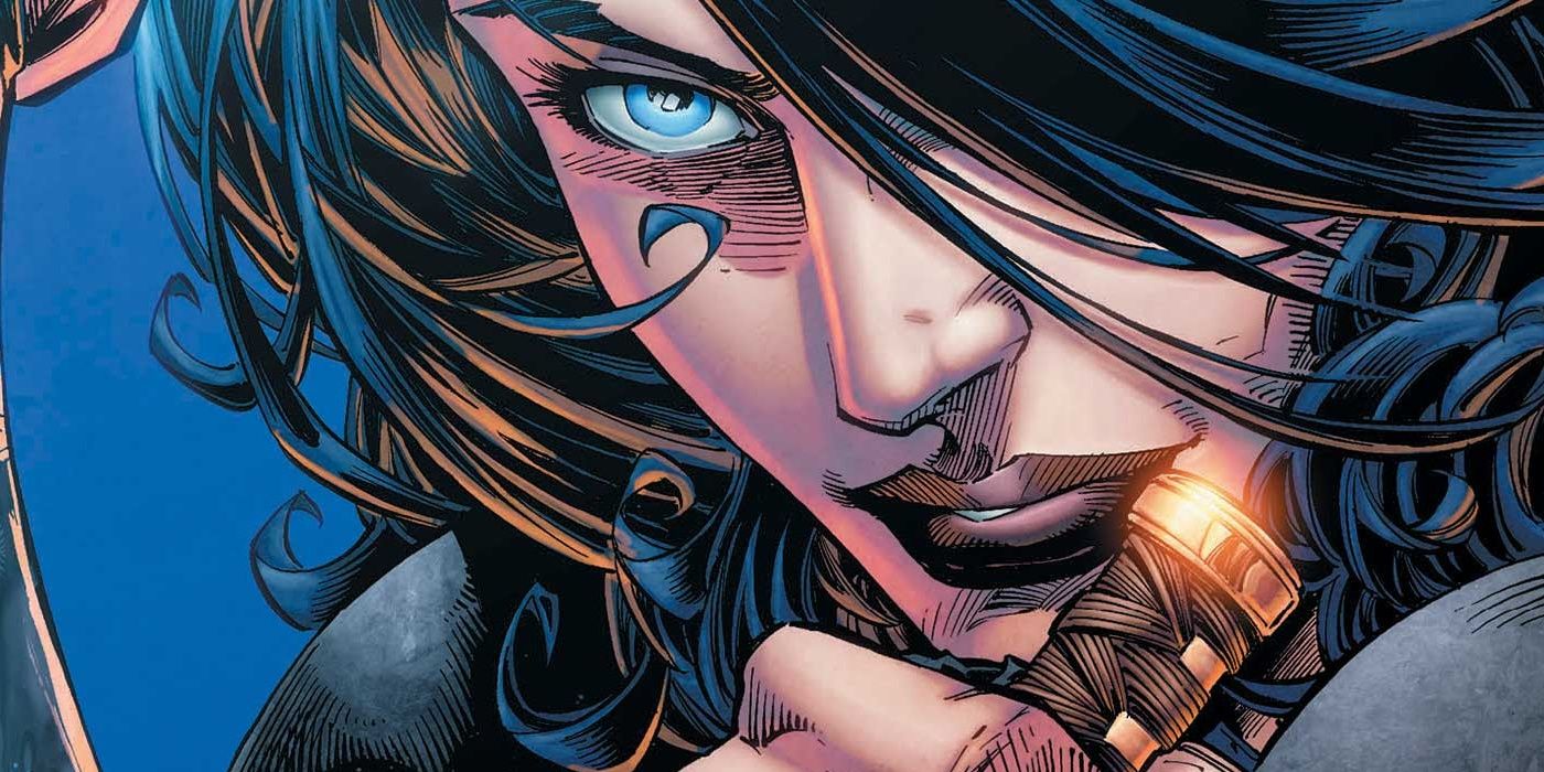 A close-up of Donna Troy in DC Comics