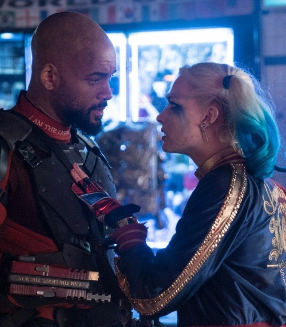 Deadshot and Harley Quinn in Suicide Squad vertical