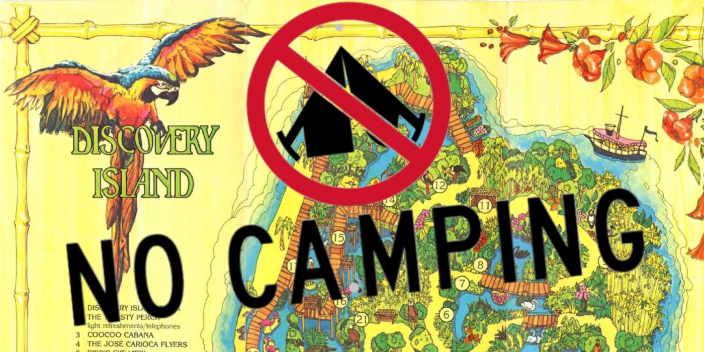Disney Discovery Island Not a Campsite