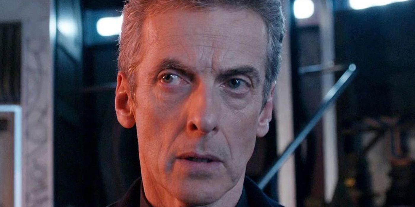 The Twelfth Doctor looking serious in Doctor Who