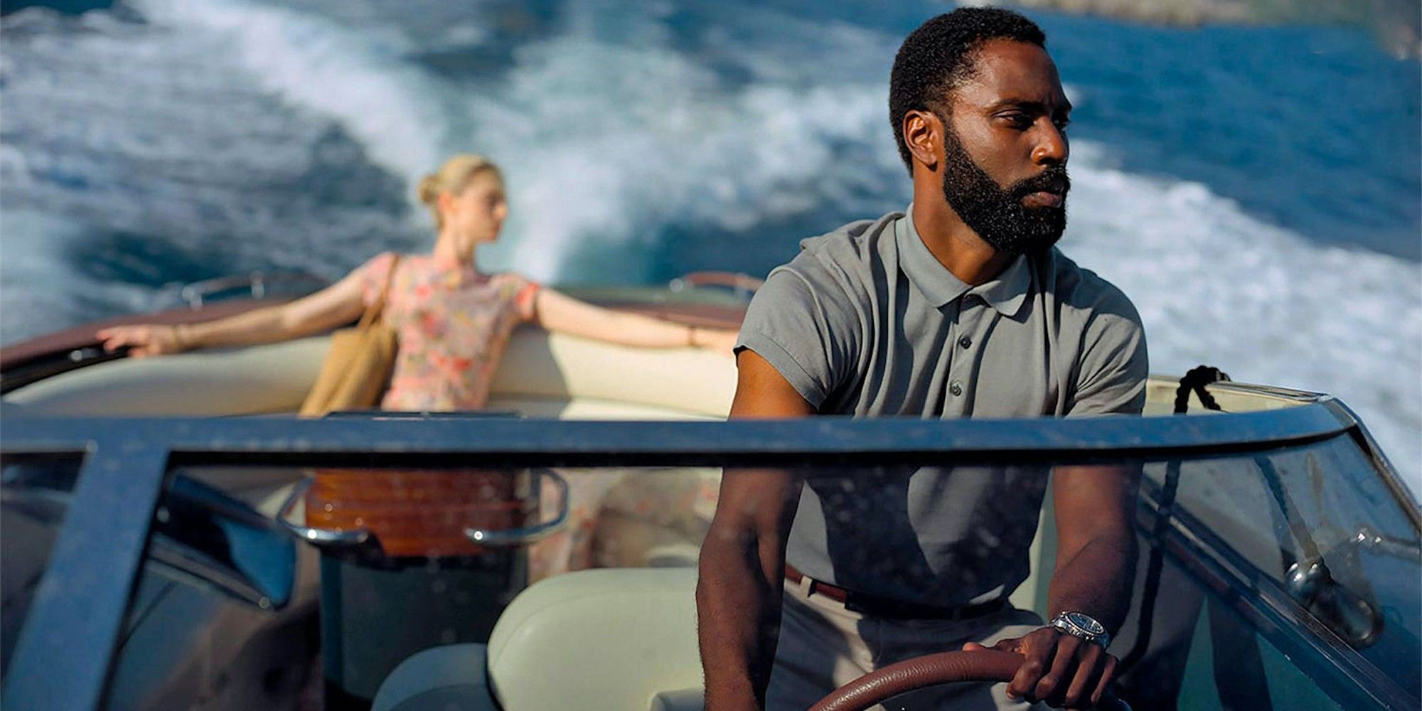 Elizabeth Debicki and John David Washington in Tenet