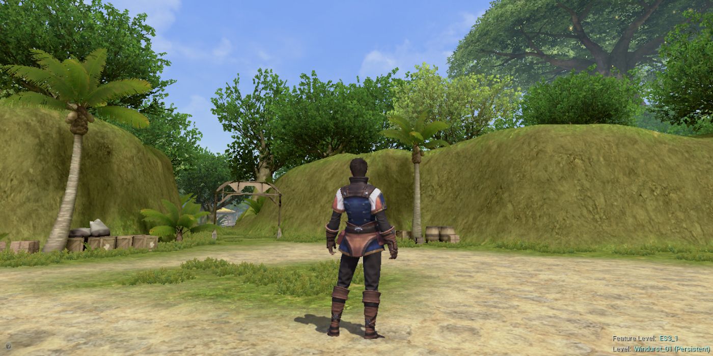 A screenshot of the Final Fantasy 11 mobile world