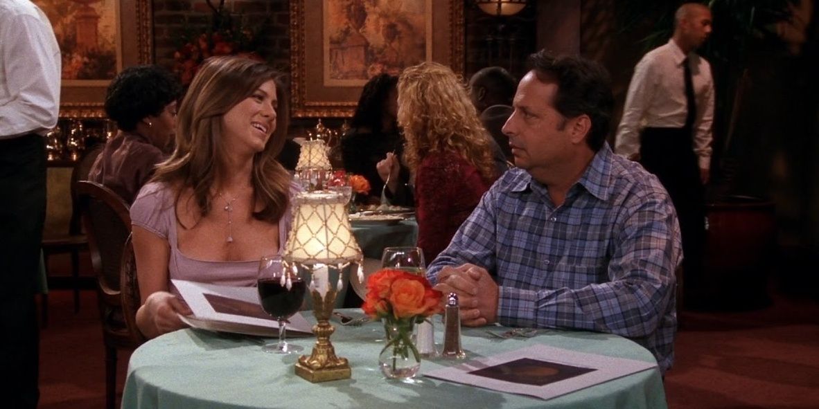 Steve and Rachel on a bad date in Friends