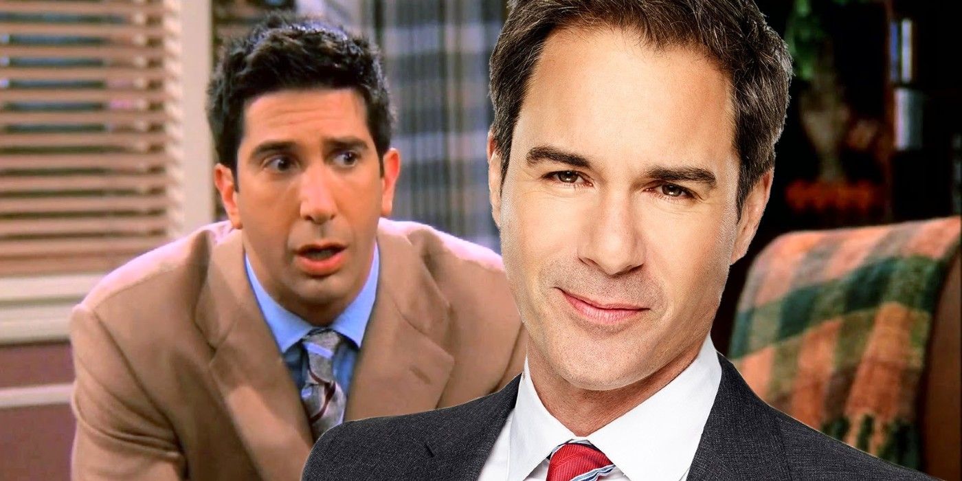 Split image of Ross in Friends and Eric McCormack