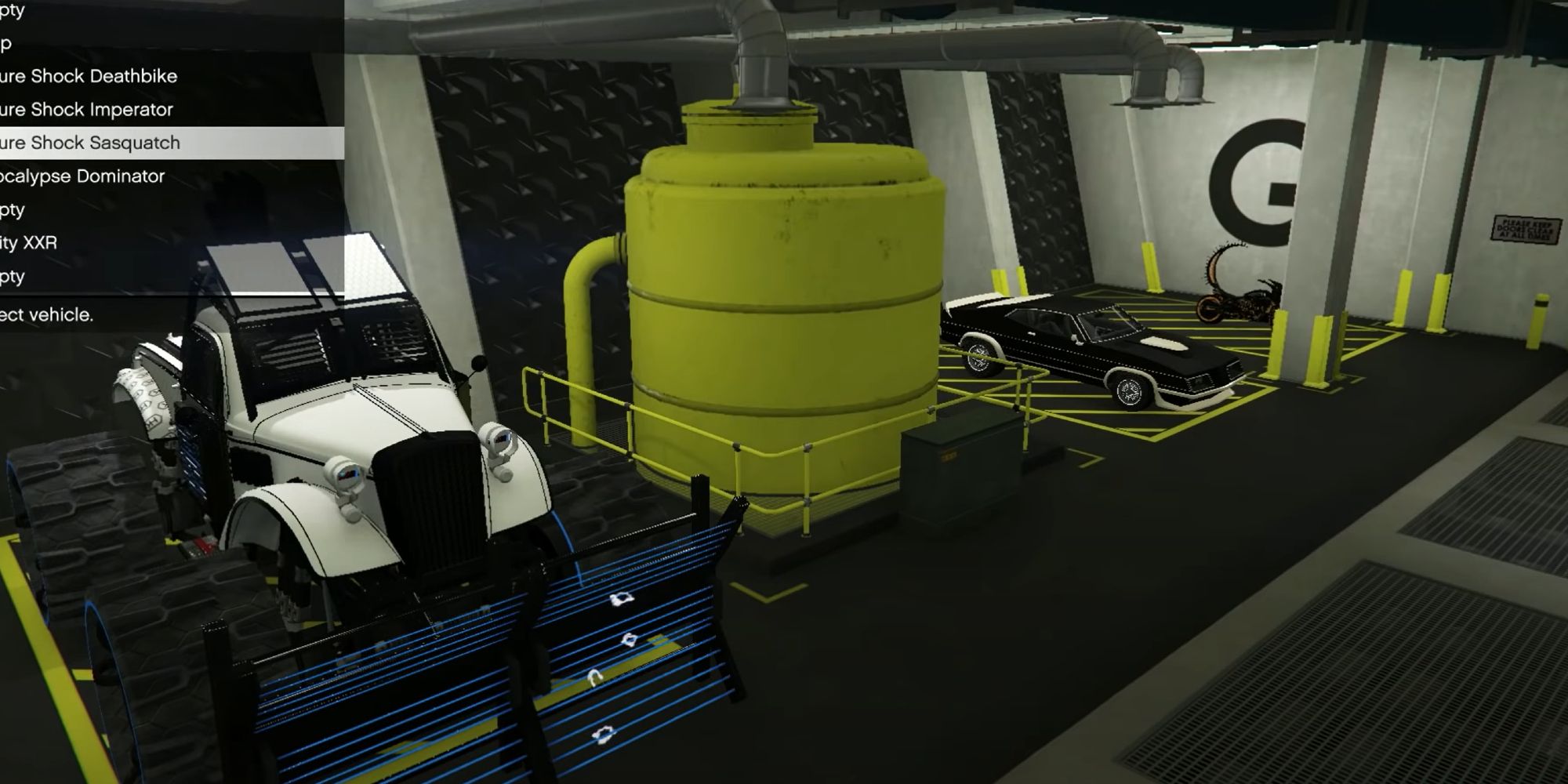 Uma garagem para dois carros no GTA Online