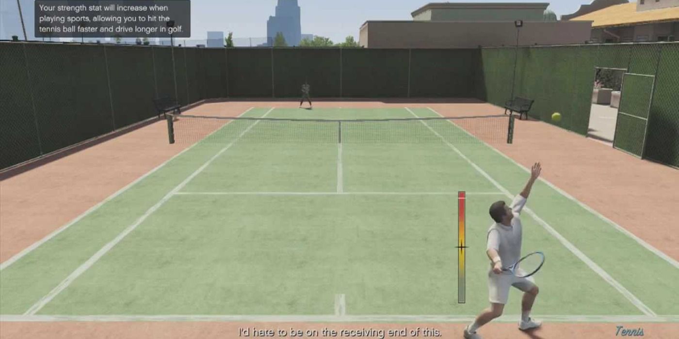 GTA Tennis Action shot