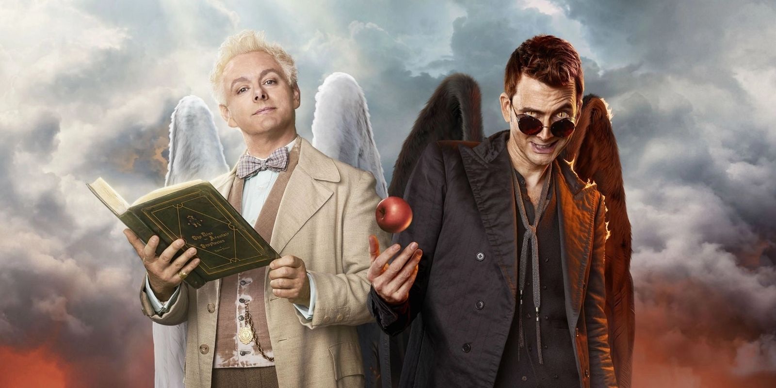 Michael Sheen and David Tennant in the Amazon Good Omens
