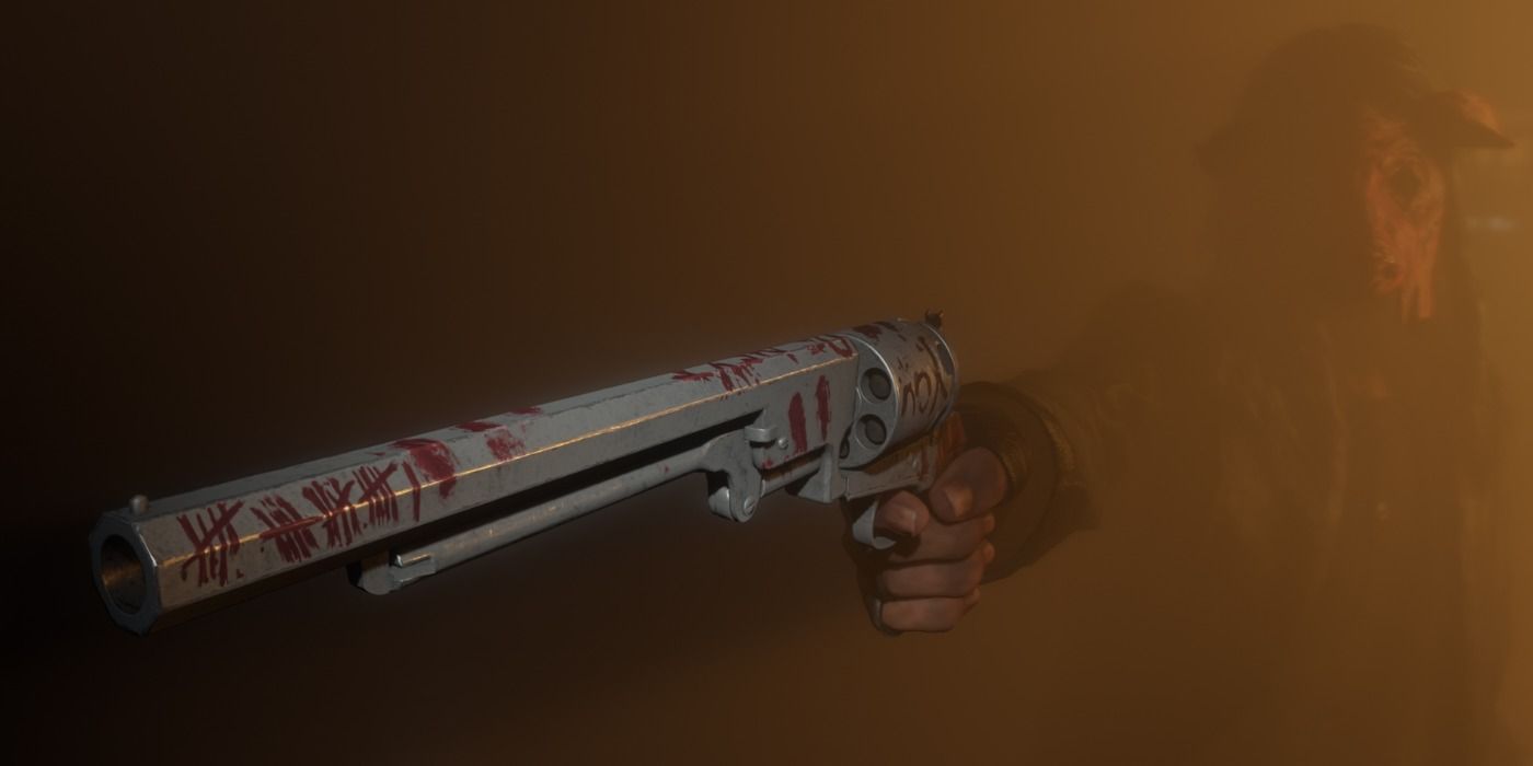 Grand Theft Auto Navy Revolver gun aiming through wall