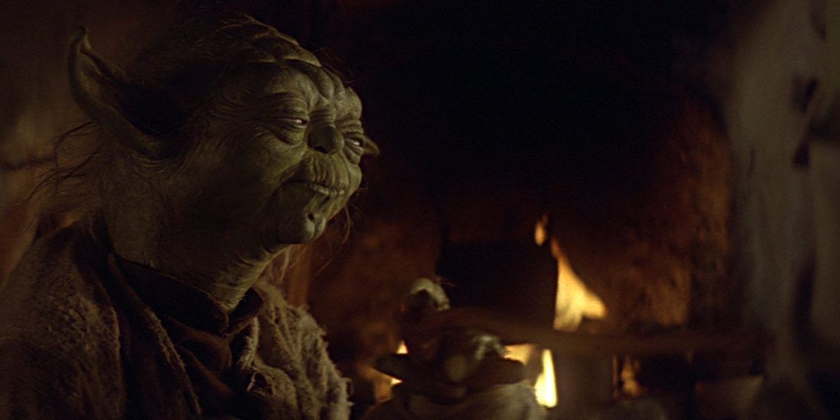 Yoda reveas himself as the Jedi Master in his hutt on Dagobah in the Empire Strikes Back
